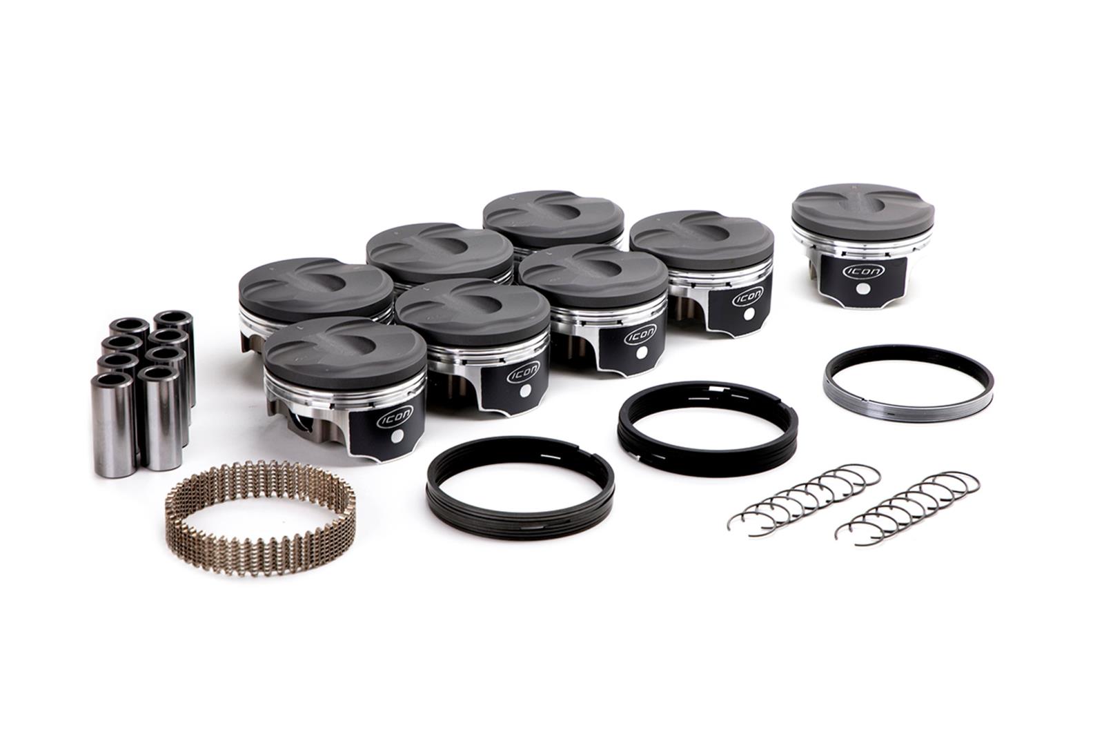 Chevy Small Block Premium Forged Anodized Piston and Ring Kits