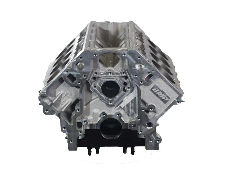 Bill Mitchell Products BMP 086525 – Aluminum Engine Block Chevy LS Block 9.800 Deck, 4.115 Bore, Billet Caps