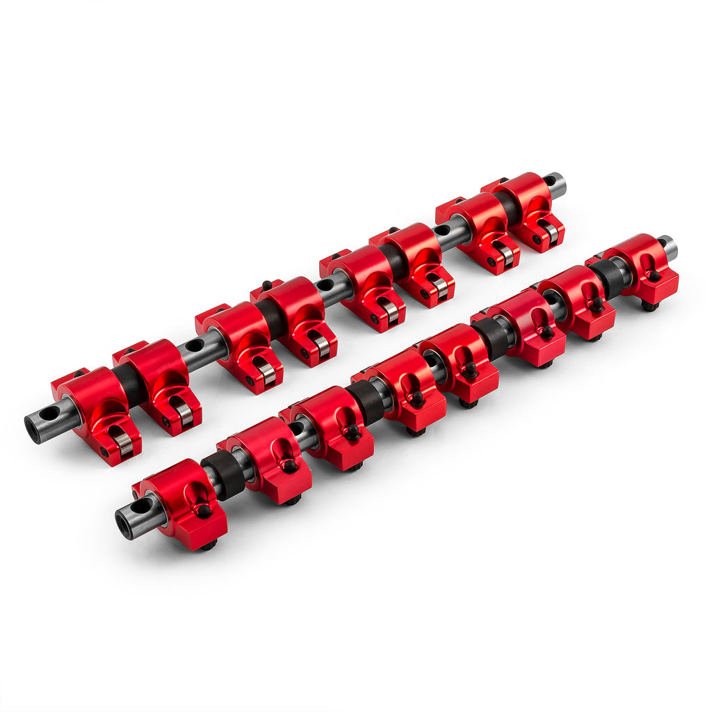 Mopar Chrysler BB 383 440 1.5 Aluminum Roller Rocker Arms & Shafts (Offset .100)