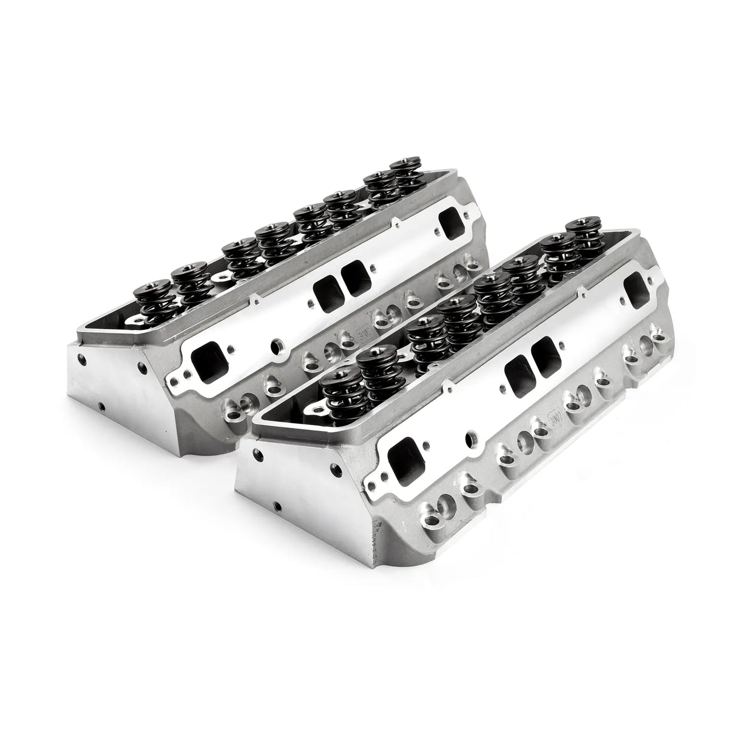 Chevy SBC 350 205cc 64cc Angle Hydraulic Roller Assembled Cylinder Heads
