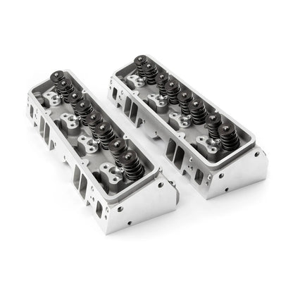 Chevy SBC 350 205cc 64cc Angle Hydraulic Roller Assembled Cylinder Heads