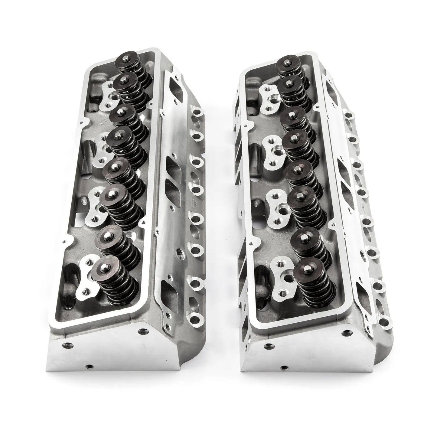 Chevy SBC 350 205cc 64cc Angle Hydraulic Roller Assembled Cylinder Heads