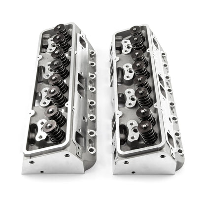 Chevy SBC 350 205cc 64cc Angle Hydraulic Roller Assembled Cylinder Heads