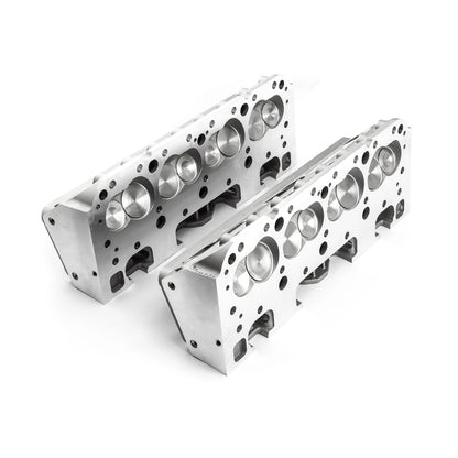 Chevy SBC 350 205cc 64cc Angle Hydraulic Roller Assembled Cylinder Heads